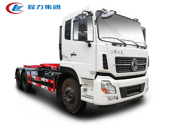 國六東風(fēng)天龍勾臂式垃圾車