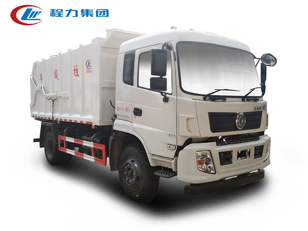 國六東風(fēng)專底壓縮式對接垃圾車