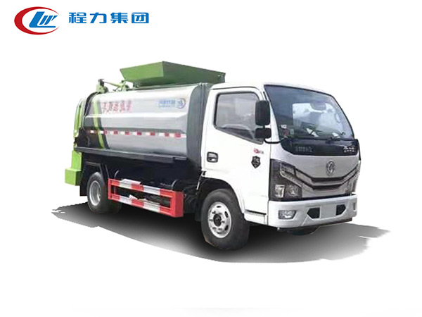 國六東風(fēng)多利卡方罐餐廚垃圾車